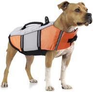 🐶 durable dog life jacket: small & medium sizes for swimming, pool float coat, flotation device - perfect for bulldogs and labradors логотип