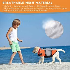 img 2 attached to 🐶 Durable Dog Life Jacket: Small & Medium Sizes for Swimming, Pool Float Coat, Flotation Device - Perfect for Bulldogs and Labradors