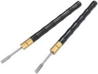 🛠️ owden 2pcs. leather edge dye tool with ebony wood handle and double bearing, designed for smooth rolling. edge dye roller leather edge oil printing tool for enhanced leather craft working logo