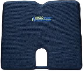 img 4 attached to 🪑 Premium ERGO-Pedic Large Sacral Wedge Seat Cushion: Orthopedic Memory Foam Drivers Seat Pillow for Enhanced Back Pain Relief in Car & Truck