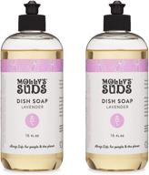 🧼 molly's suds natural liquid dish soap, long-lasting and powerful plant-powered ingredients with soothing lavender scent - 16 oz, 2 pack logo