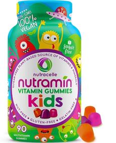 img 4 attached to 🍬 NUTRAMIN Sugar-Free, Allergen-Free & Vegan Gummy Multivitamins for Kids - Delicious & Nutritious Gummies Kids Adore - 90 Count Bottle by Nutracelle