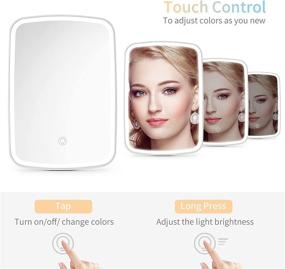 img 1 attached to Lighting Rechargeable Portable Tabletop Cosmetic