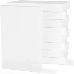 img 4 attached to 10 упаковок больших белых картонных коробок для подарков с крышками на рубашки - Отличный 🎁 для подарков, одежды, свитеров, халатов - 17"X11"X2.4" белых коробок для упаковки одежды на Хануку, Рождество, дни рождения.