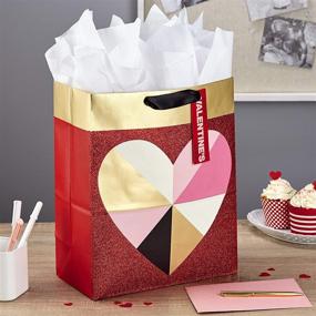 img 3 attached to Hallmark Large Valentines Tissue Geometric