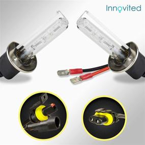 img 4 attached to 💡 Innovited HID Xenon H1 6000K алмазно-белые запасные лампы - 1 пара: превосходное освещение и дизайн