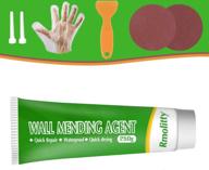 quick & easy wall repair: 8.8 oz drywall patch kit for holes & cracks, wood & plaster, self-adhesive, white (250g) logo