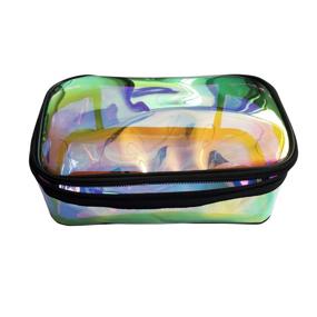 img 2 attached to 💫 Iridescent Holographic Cosmetic Toiletry Organizer