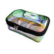 💫 iridescent holographic cosmetic toiletry organizer логотип