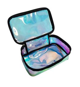 img 1 attached to 💫 Iridescent Holographic Cosmetic Toiletry Organizer