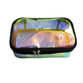 img 3 attached to 💫 Iridescent Holographic Cosmetic Toiletry Organizer