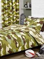 🔥 reversible single duvet and pillowcase set with army camouflage design logo