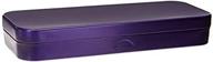 🐠 flossfish mini pencil box in purple - ideal for pencils, makeup, jewelry, gifts, candy, favors, or birthday gifts logo