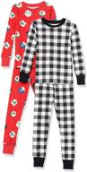 🌙 comfortable & stylish: amazon essentials boys' snug-fit cotton pajamas sleepwear sets for a good night's sleep logo