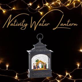 img 1 attached to 🌟 Raz Imports 11-inch Lighted Water Lantern Nativity Scene