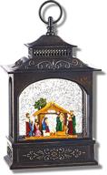 🌟 raz imports 11-inch lighted water lantern nativity scene logo