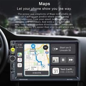 img 3 attached to 🚗 Nhopeew Double Din Car Stereo: Apple Carplay, 7 inch Bluetooth Touchscreen, HD Backup Camera Included