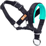 🐶 wintchuk green dog head collar with soft fabric - stops pulling, perfect for small, medium, and large dogs - head harness leash for walking logo