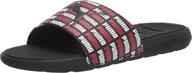 puma high men's shoes - slide sandal in black and white logo