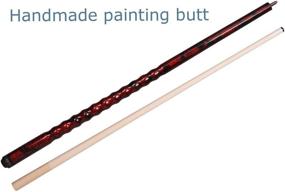 img 2 attached to AB Earth 2-Piece 58-Inch Pool Cue/Pool Stick | Ergonomic Design | Hardwood Canadian Maple | 13mm Tip | 18-21oz Billiard Cue B1S