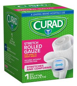 img 1 attached to Curad CUR47439ERB Rolled Gauze, 2 Inches X 4.1 Yards (24-Pack)