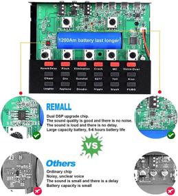 img 3 attached to 🎧 V8 Sound Card: REMALL Voice Changer Live Sound Card Kit with DJ Audio Mixer, Bluetooth Podcast Mixer & Sound Effects Machine - Perfect for Streaming, Gaming, Karaoke, YouTube & Phone