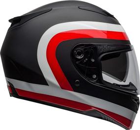 img 2 attached to 🔥 Bell RS-2 Crave Adult Street Motorcycle Helmet - Sleek Matte/Gloss Black/White/Red/Medium: Advanced Protection & Style