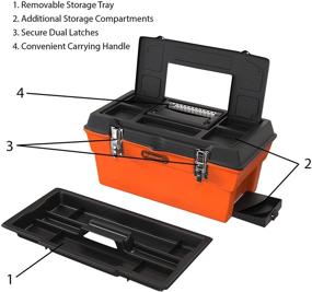 img 2 attached to 📦 Organize Like a Pro: Stalwart Utility Box with 7 Compartments and Tray