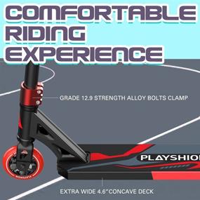 img 2 attached to 🛴 Ultimate Performance Unleashed with Playshion Probee Pro Stunt Scooters for Kids