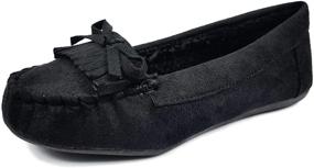 img 4 attached to 👦 Boys' Moc 07K Slippers with Blueberry Linings