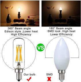 img 2 attached to Низкое потребление энергии с возможностью димминга Candelabra 2700K Эдисона