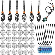 💎 versatile 66-piece quartz stone necklace cord kit for creative jewelry making logo