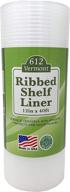 🛒 612 vermont 12-inch by 40-feet clear ribbed shelf liner: waterproof, non-adhesive plastic liner for kitchen cabinets, pantry, wire shelves, under sink, fridges, and more logo