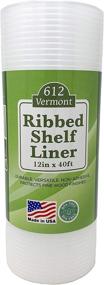 img 4 attached to 🛒 612 Vermont 12-inch by 40-feet Clear Ribbed Shelf Liner: Waterproof, Non-Adhesive Plastic Liner for Kitchen Cabinets, Pantry, Wire Shelves, Under Sink, Fridges, and More