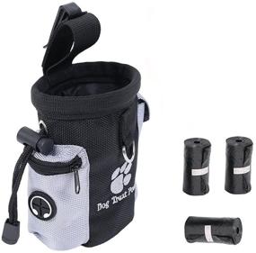 img 4 attached to 🐶 KYD Dog Treat Pouch Waist Bag - Carry Pet Toys, Snacks, Poop Bags | Dog Training Bag with Storage for Treats, 3 Rolls of Dog Poo Bags | Hands-Free Dog Training Bag