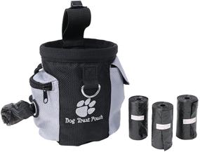 img 3 attached to 🐶 KYD Dog Treat Pouch Waist Bag - Carry Pet Toys, Snacks, Poop Bags | Dog Training Bag with Storage for Treats, 3 Rolls of Dog Poo Bags | Hands-Free Dog Training Bag
