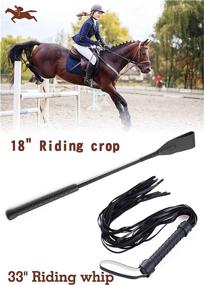 img 1 attached to Riding Crop Leather Couples Horses