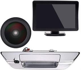 img 3 attached to 🚗 Камера заднего вида высокой четкости IP68 1280р для багажного отделения автомобиля с ночным видением и монитором 4.3" - для Toyota Hilux Revo Rocco/Invincible 50/AN120 130.