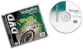 img 4 attached to 📀 Verbatim DVD+RW 4.7GB Branded with Jewel: Compatible with HP & Dell DVD+RW (1-Pack)
