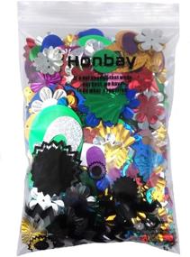 img 1 attached to 🎉 Honbay 100g Mixed Sequins and Spangles Craft Supplies: Countless Assorted Shapes, Colors, and Sizes!