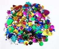 🎉 honbay 100g mixed sequins and spangles craft supplies: countless assorted shapes, colors, and sizes! logo