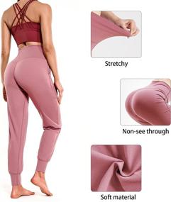 img 2 attached to 👖 LEINIDINA Women’s Jogger Pants: High Waisted Sweatpants with Pockets for Casual Lounge & Fitness