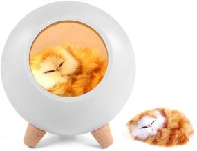 img 4 attached to 🐱 Women's Cat Lover Gifts: GoLine White Cat Night Light for Wife, Mom, and Teen Girls - Cute Cat House Birthday Gift