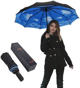 img 4 attached to ☂️ Ultimate Windproof Umbrella: Compact, Protecting and Waterproof