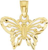 butterfly pendant dainty everyday jewelry logo