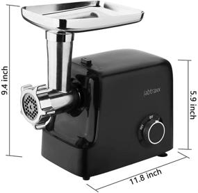 img 1 attached to 🔌 High-Performance Electric Meat Grinder - 500W 3-IN-1 Stainless Steel With 3 Plates - Perfect for Home Kitchen and Commercial Use