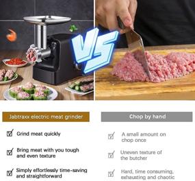 img 3 attached to 🔌 High-Performance Electric Meat Grinder - 500W 3-IN-1 Stainless Steel With 3 Plates - Perfect for Home Kitchen and Commercial Use