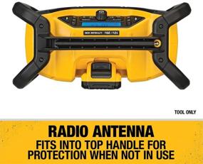 img 1 attached to 📻 DEWALT DCR028B: Портативное радио для строительной площадки [без провода, Bluetooth, 12V/20V MAX] - только инструмент