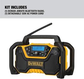 img 2 attached to 📻 DEWALT DCR028B: Портативное радио для строительной площадки [без провода, Bluetooth, 12V/20V MAX] - только инструмент