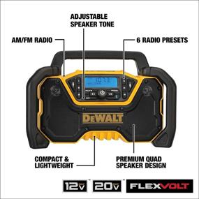 img 3 attached to 📻 DEWALT DCR028B: Портативное радио для строительной площадки [без провода, Bluetooth, 12V/20V MAX] - только инструмент